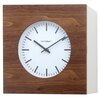 afbeelding van Balvi Qubo Oak/White Wood 25 cm klok