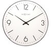 Afbeelding van NeXtime Basic Dome wit 35 cm klok
