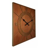 Nextime Wood Square 50 cm klok