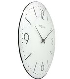 Afbeelding van NeXtime Basic Dome wit 35 cm klok