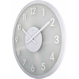 Afbeelding van NeXtime Frosted Wood wit 50 cm klok