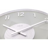 Afbeelding van NeXtime Frosted Wood wit 50 cm klok