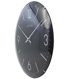 Afbeelding van NeXtime Basic Dome zwart 35 cm klok