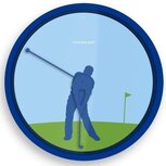 Kikkerland Golfer 20 cm klok Kikkerland Golfer 20 cm klok