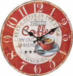 TFA Vintage Coffee 33.7 cm klok TFA Vintage Coffee 33.7 cm klok