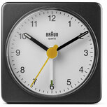 Braun BC02BW zwart/wit 6 cm wekker Braun BC02BW zwart/wit 6 cm wekker