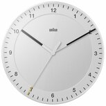Braun BC17W wit 30 cm klok Braun BC17W wit 30 cm klok