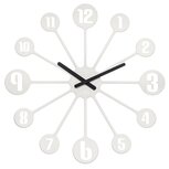 Koziol Pinball solid white 45 cm klok Koziol Pinball solid white 45 cm klok