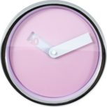 Tiq Disk roze 20 cm klok Tiq Disk roze 20 cm klok