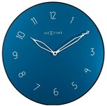 NeXtime Carousel blauw 40 cm klok NeXtime Carousel blauw 40 cm klok