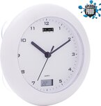 Balance Time badkamerklok met thermometer 17 cm Balance Time badkamerklok met thermometer 17 cm