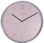 NeXtime Essential Silver roze 34 cm klok NeXtime Essential Silver roze 34 cm klok