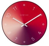 NeXtime Gradient rood 40 cm klok NeXtime Gradient rood 40 cm klok