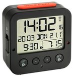 TFA Bingo zwart 8 cm radiogestuurde wekker TFA Bingo zwart 8 cm radiogestuurde wekker