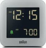 Braun BC09G-DCF grijs 8 cm radiogestuurde wekker Braun BC09G-DCF grijs 8 cm radiogestuurde wekker