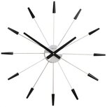 NeXtime Plug Inn zwart 58 cm klok NeXtime Plug Inn zwart 58 cm klok