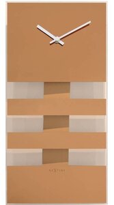 Nextime Bold Stripes Copper 19 cm klok