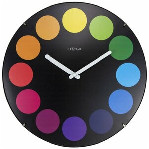 Afbeelding van NeXtime Dots Dome zwart 35 cm